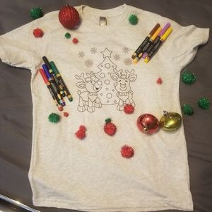 Colorable Christmas Tee.